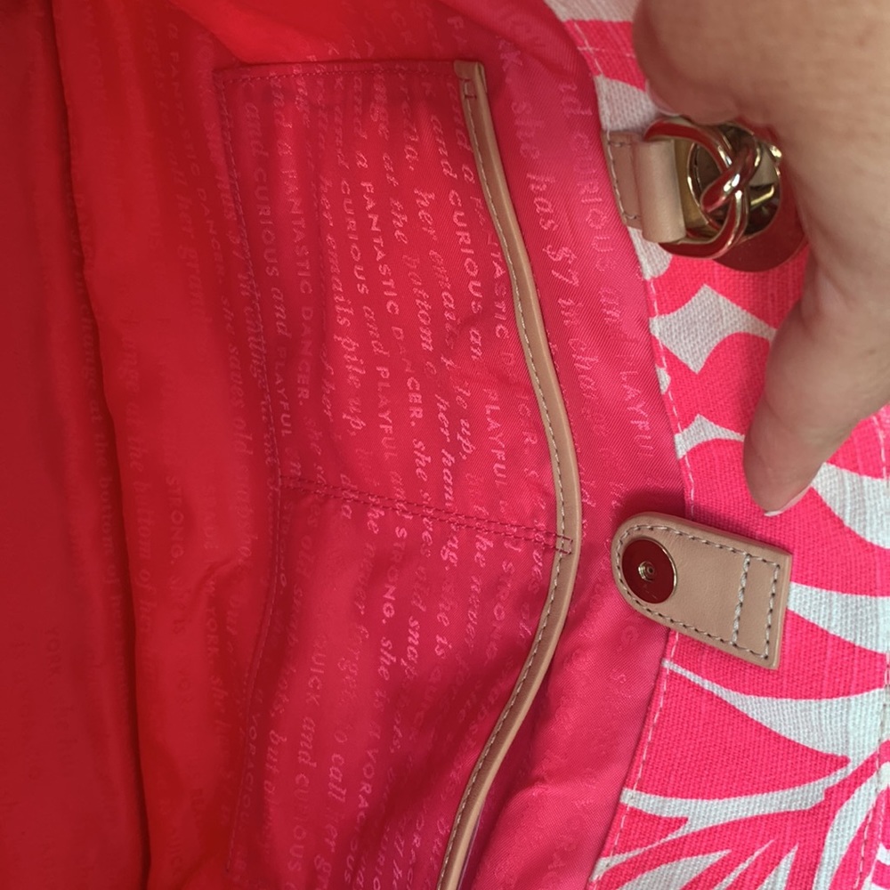 *LIKE NEW* Kate Spade Palm Fronds Print Tote - Picture 6 of 17